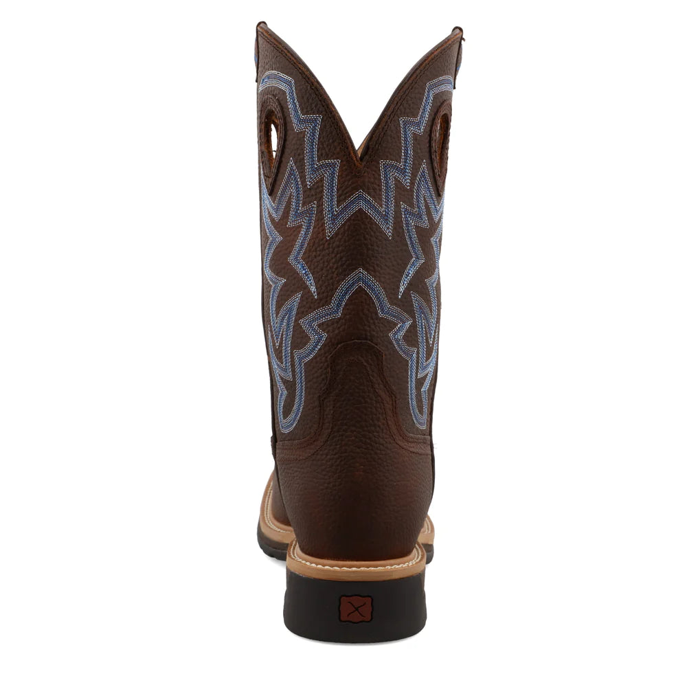 Twisted X Men's 12" Western Work Boot - Pebble Brown MLCS003