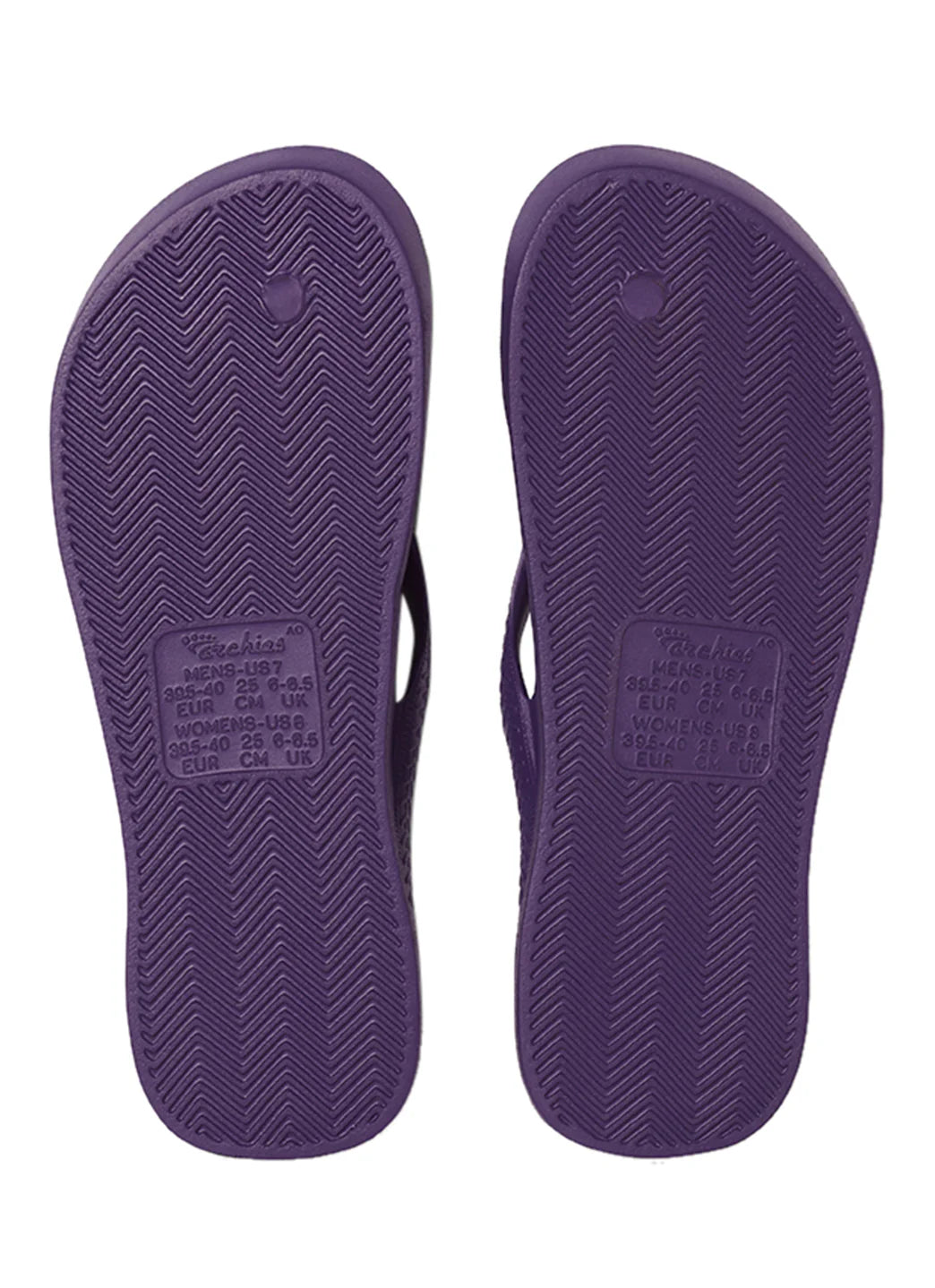 Archie Arch Support Unisex Flip Flops - Purple PAC-HAS (Copy)