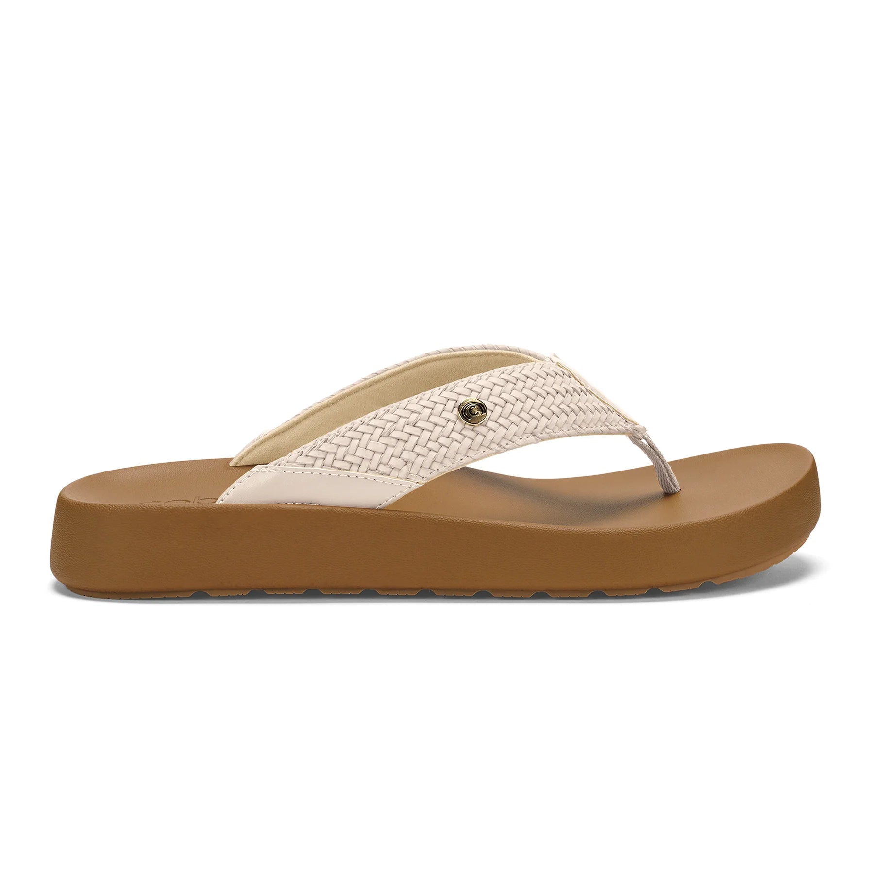 Cobian Women's Palmilla Flip Flop - Cream PAL25-110