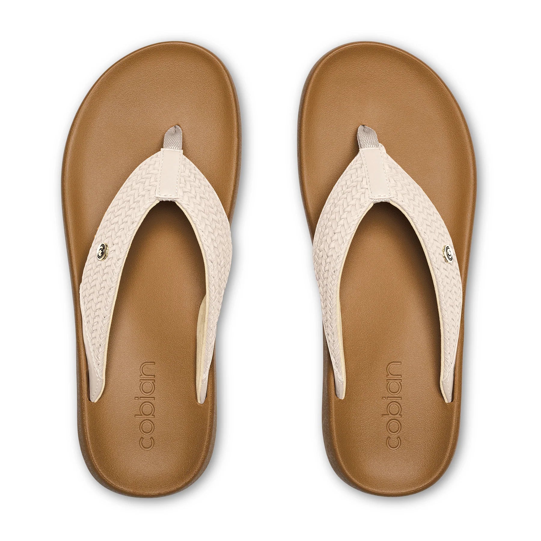 Cobian Women's Palmilla Flip Flop - Cream PAL25-110