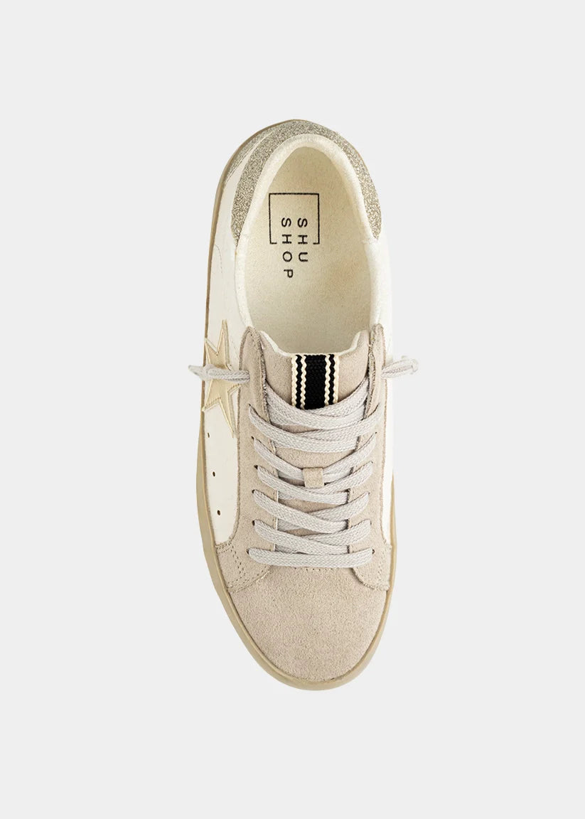 ShuShop Women's Paula Sneaker Shoes - Bone Snake
