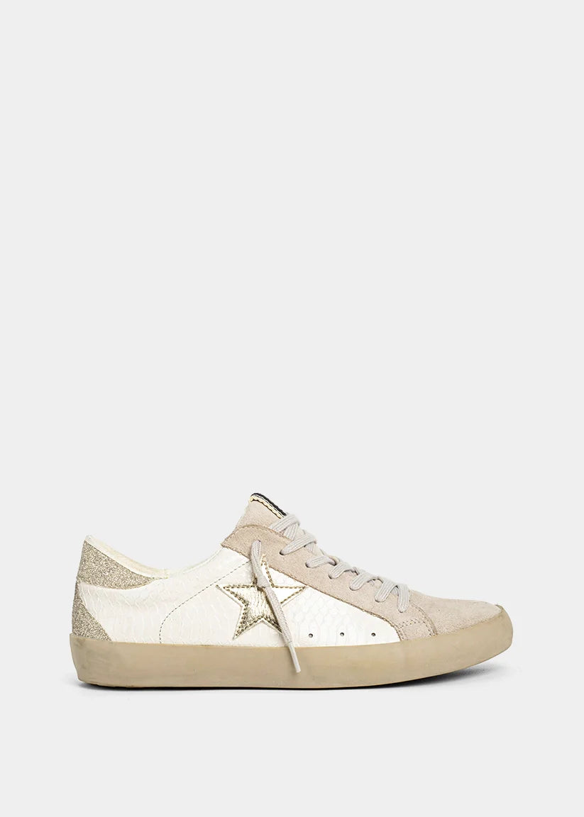 ShuShop Women's Paula Sneaker Shoes - Bone Snake
