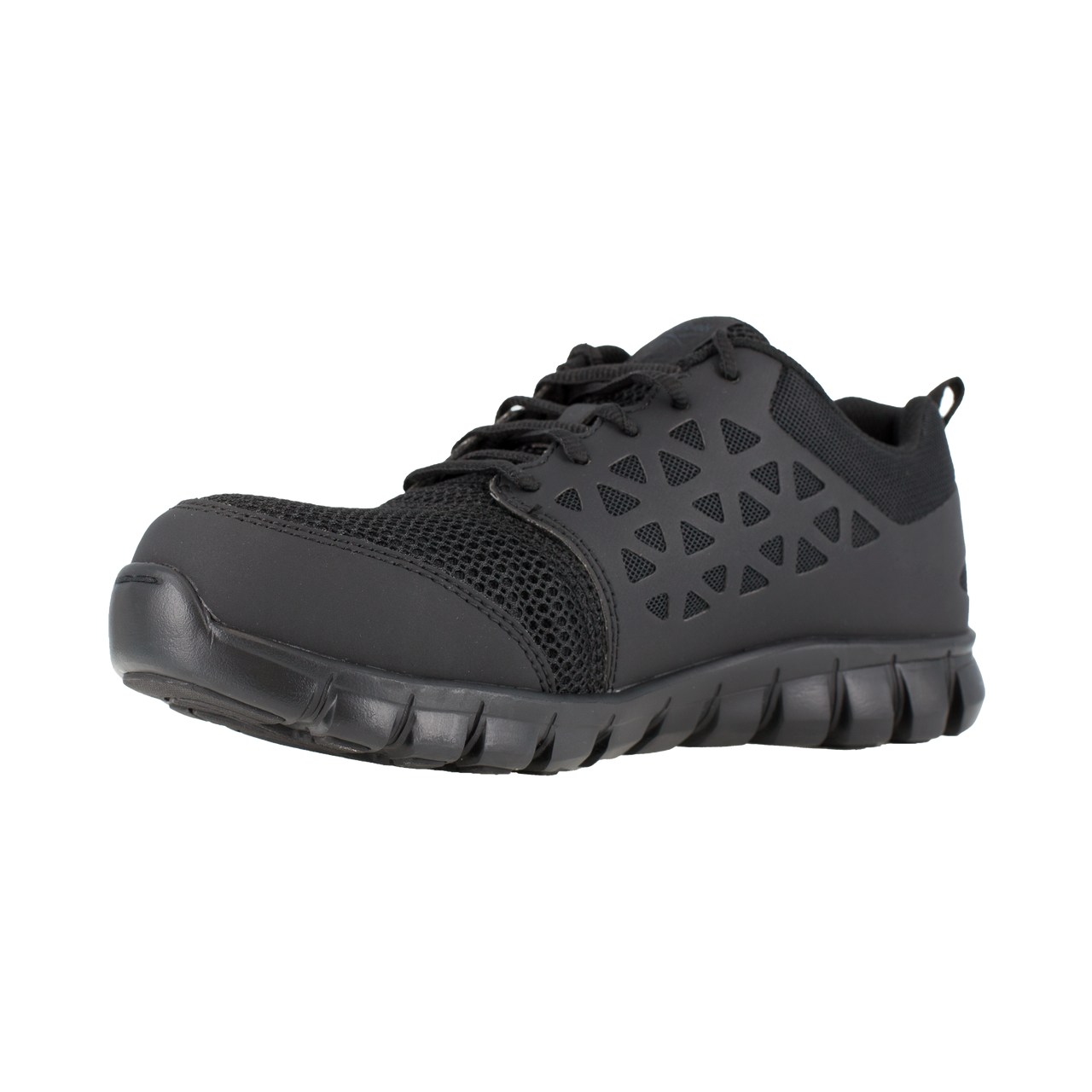 Reebok Women's Sublite Cushion Athletic Work Shoe - Black RB039 - ShoeShackOnline