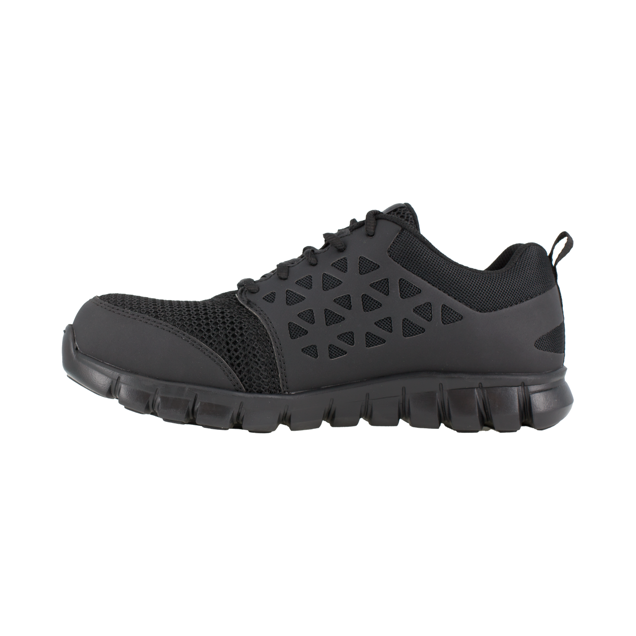 Reebok Women's Sublite Cushion Athletic Work Shoe - Black RB039 - ShoeShackOnline