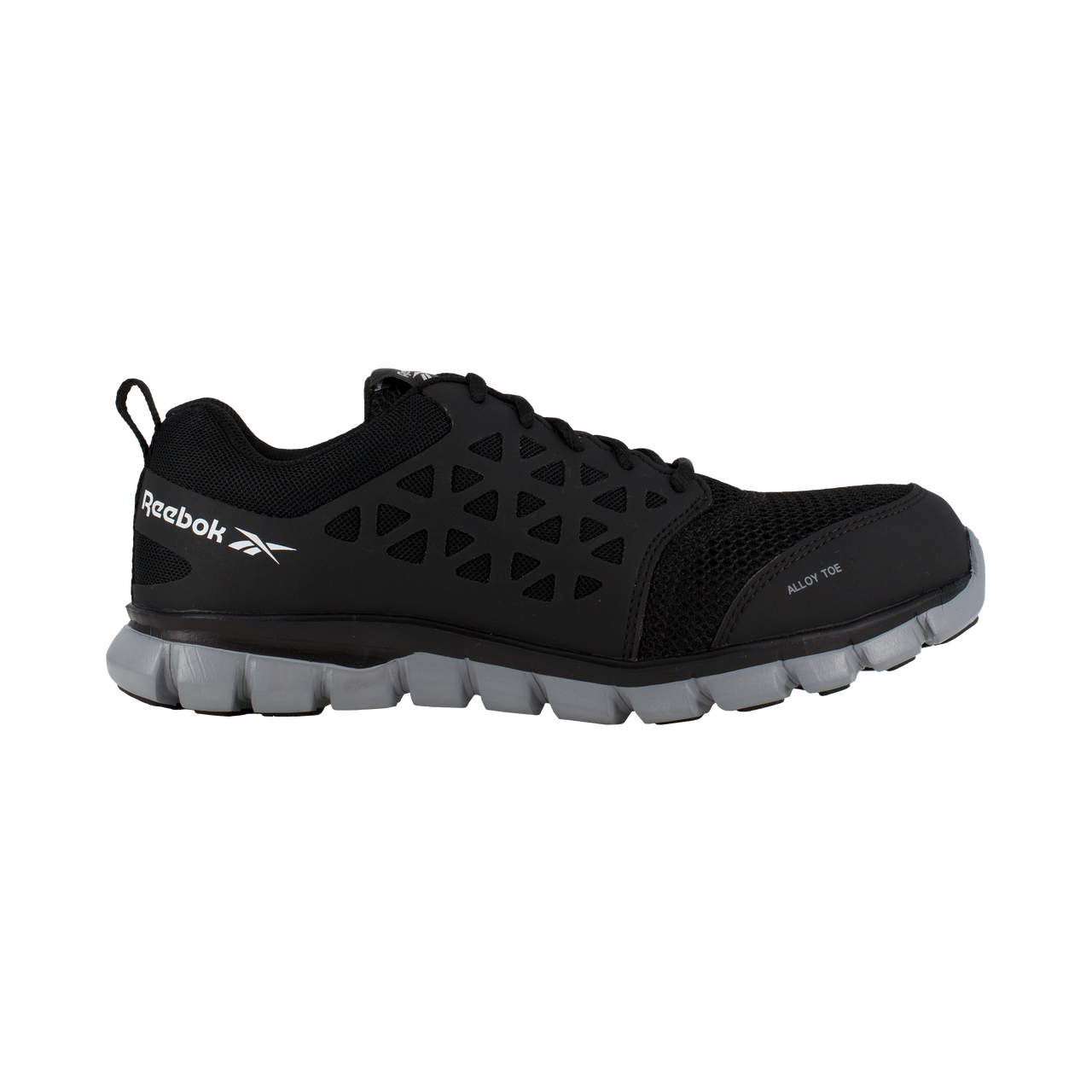 Reebok Women's Sublite Cushion Athletic Work Shoe - Black RB041 - ShoeShackOnline