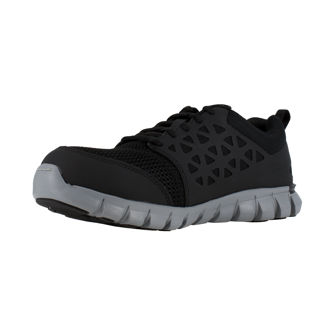Reebok Women's Sublite Cushion Athletic Work Shoe - Black RB041 - ShoeShackOnline