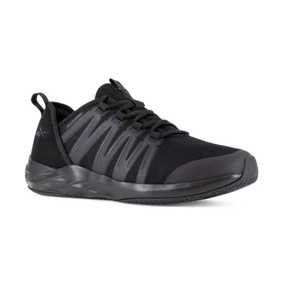 Reebok Women's Astroride Athletic Soft Toe Work Shoe - Black RB223 - ShoeShackOnline