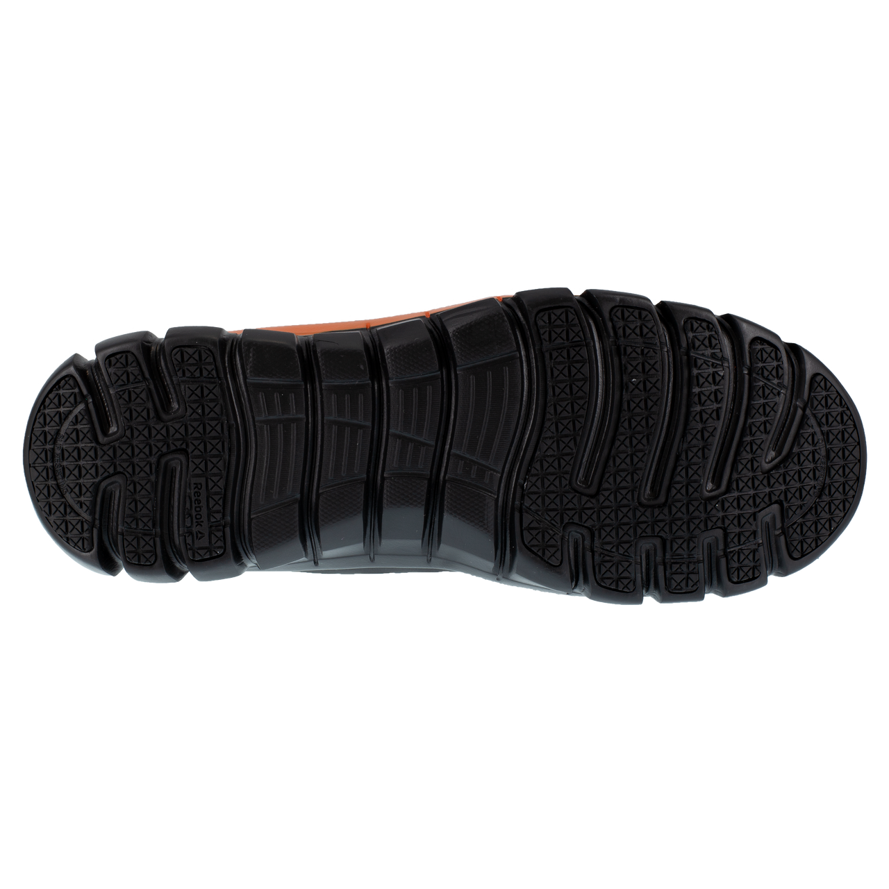 Reebok Men's Sublite Cushion Athletic Composite Toe Work Shoe - Black/Orange RB4050
