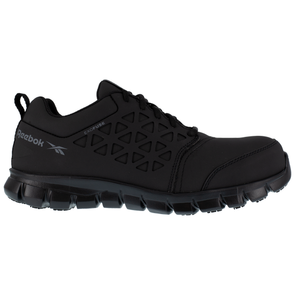 Reebok Men's Sublite Cushion Athletic Composite Toe Work Shoe - Black RB4051