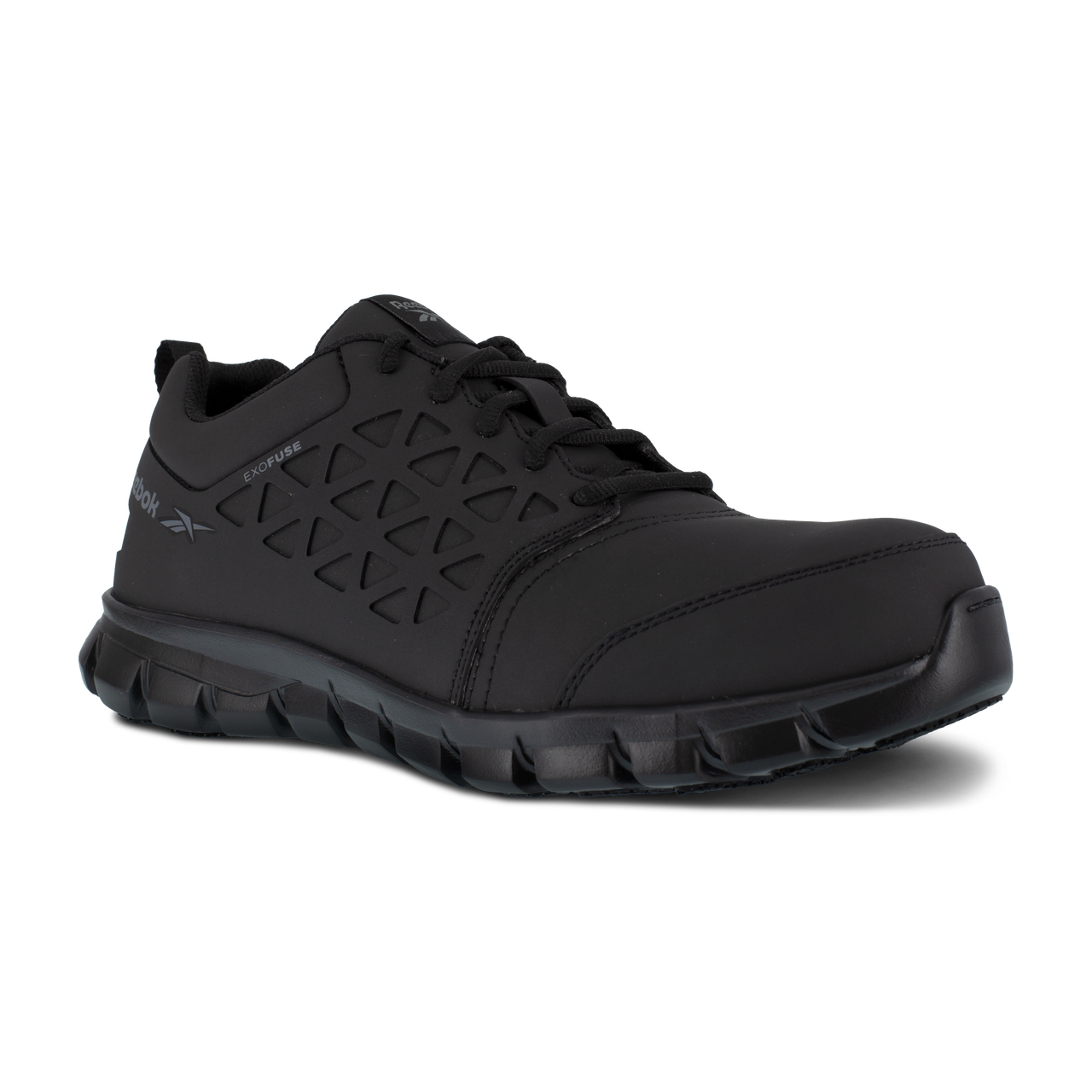 Reebok Men's Sublite Cushion Athletic Composite Toe Work Shoe - Black RB4051