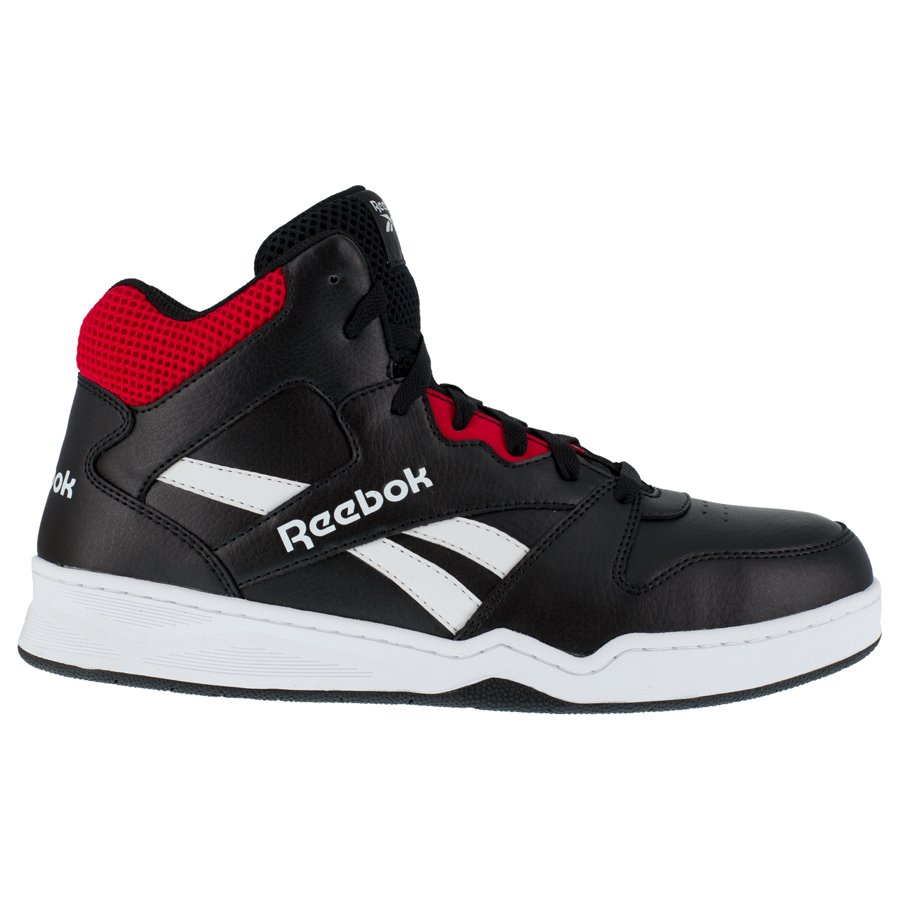 Reebok Men's BB4500 High Top Work Shoe - Black/Red RB4132