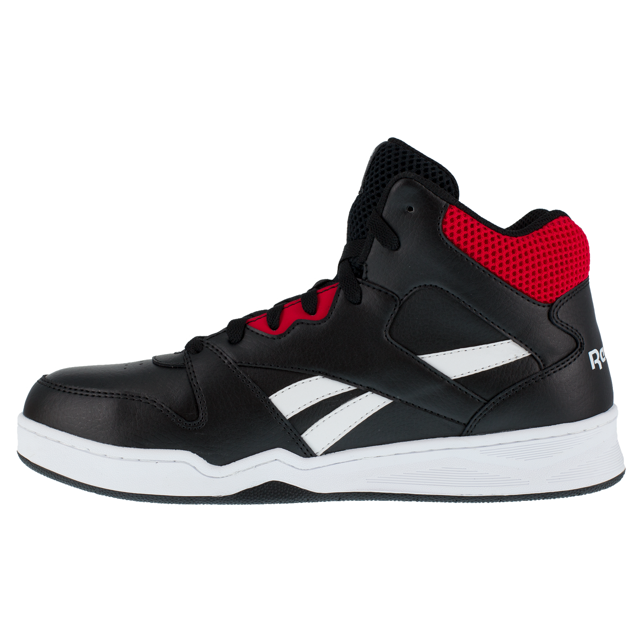 Reebok Men's BB4500 High Top Work Shoe - Black/Red RB4132