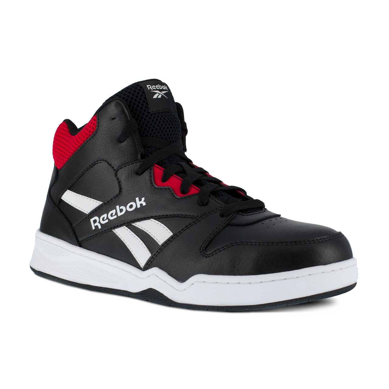 Reebok Men's BB4500 High Top Work Shoe - Black/Red RB4132
