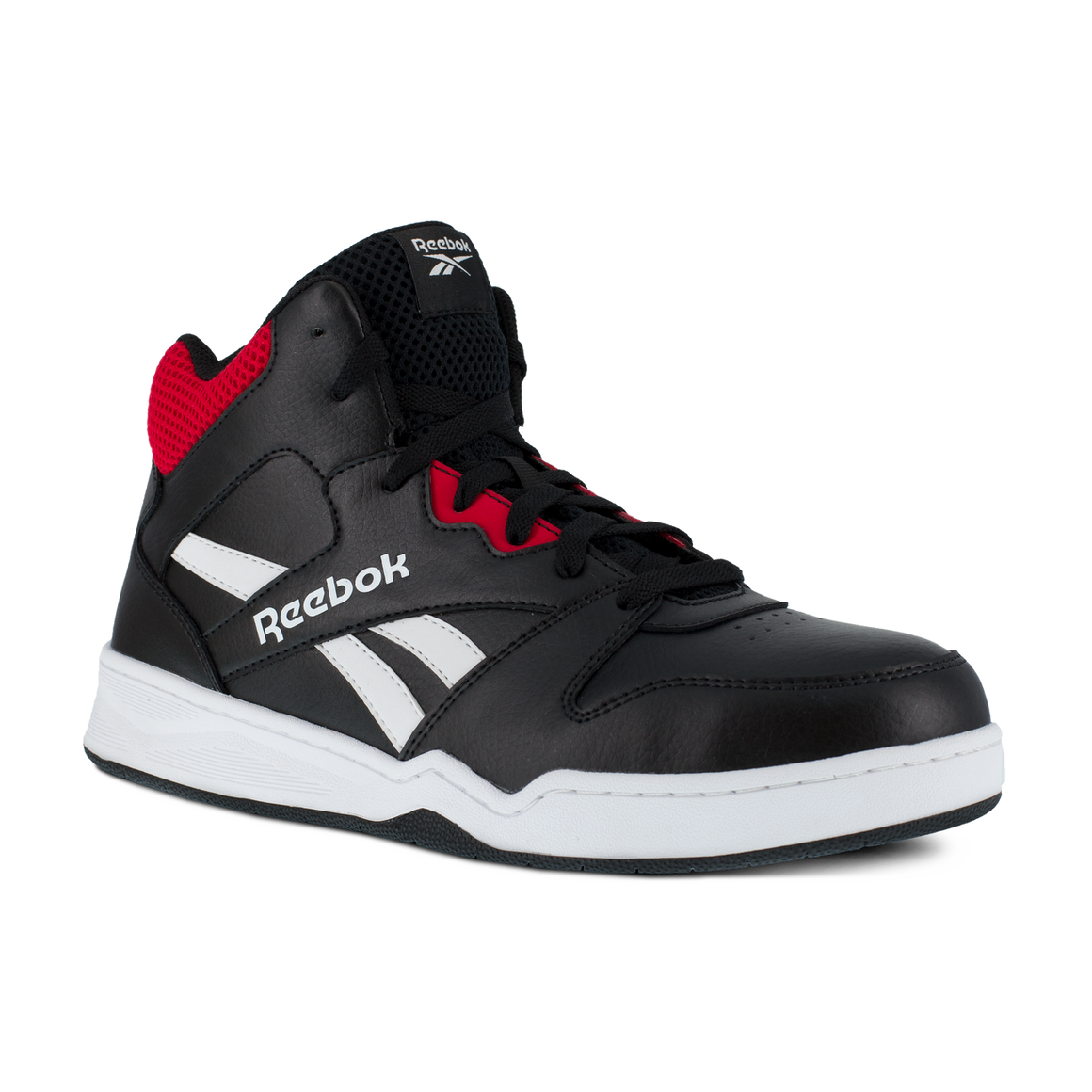 Reebok Men's BB4500 High Top Work Shoe - Black/Red RB4132