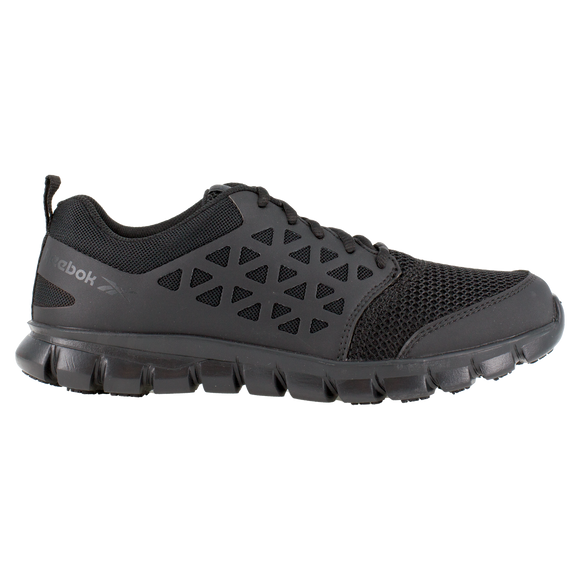 Reebok Women's Sublite Cushion Athletic Work Shoe - Black RB435 - ShoeShackOnline
