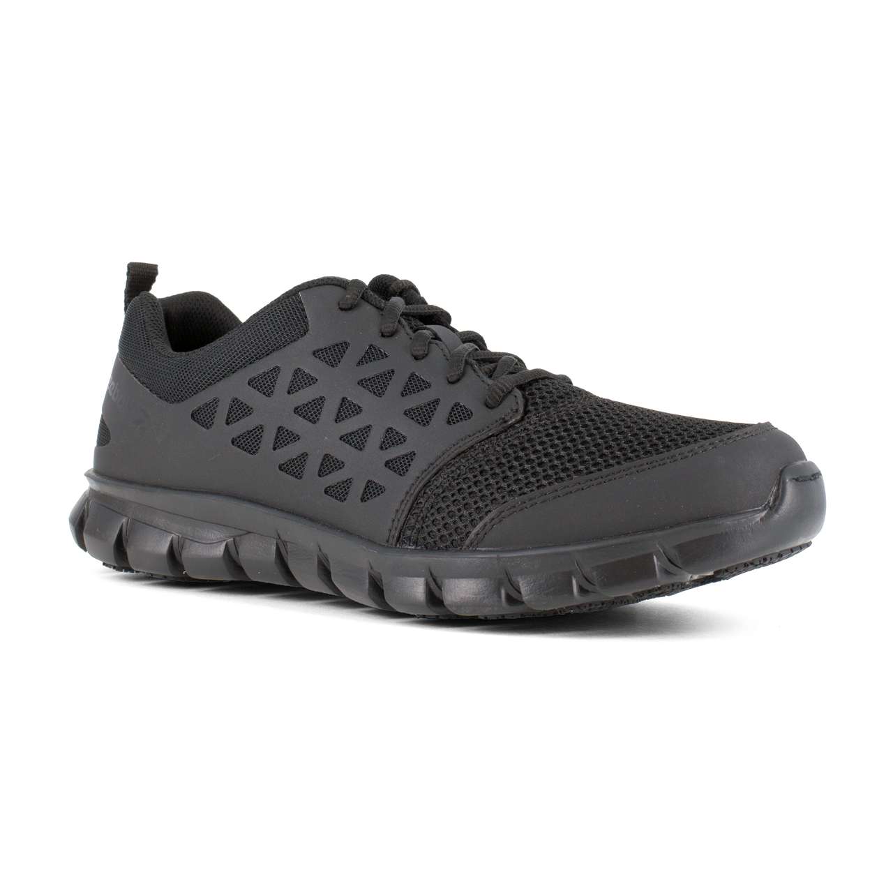 Reebok Women's Sublite Cushion Athletic Work Shoe - Black RB435 - ShoeShackOnline