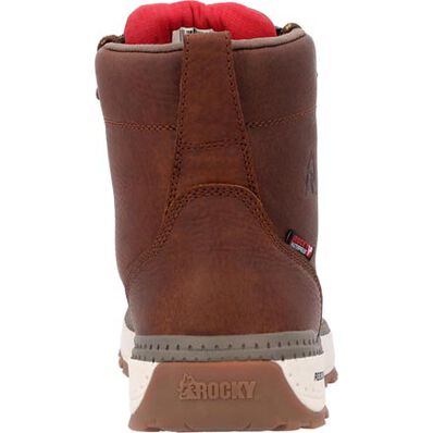 Rocky Men's 6" Rebound Wedge Waterproof Work Boot - Tobacco RKK0434