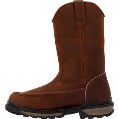 Rocky Men's 11" Rams Horn Pull On Work Boot - Crazy Horse RKK0441