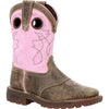 Rocky Little Kid's Legacy 32 Western Boot - Brown/Pink RKW0408C