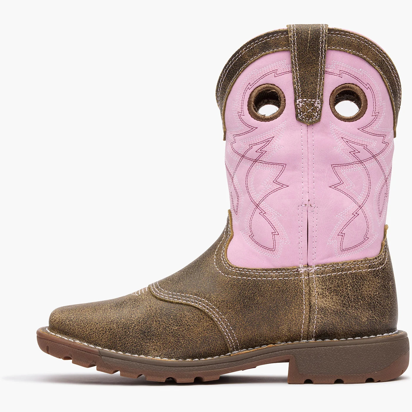 Rocky Big Kid's Legacy 32 Western Boot - Brown/Pink RKW0408Y