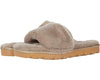 Chinese Laundry Rally Faux Fur Slide Slippers - Taupe