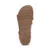 Aetrex Women's Jillian Braided Quarter Strap Sandal - Cognac SC363