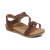 Aetrex Women's Jillian Braided Quarter Strap Sandal - Walnut SC441