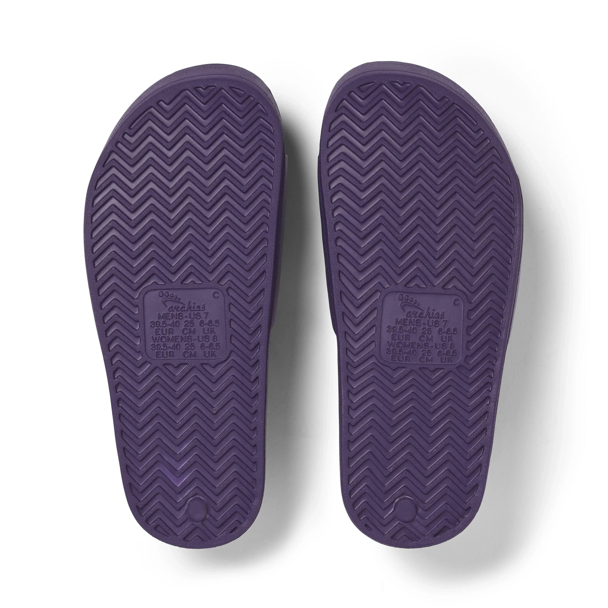 Archie Arch Support Unisex Slide Sandals - Purple SLD-SB-PAC