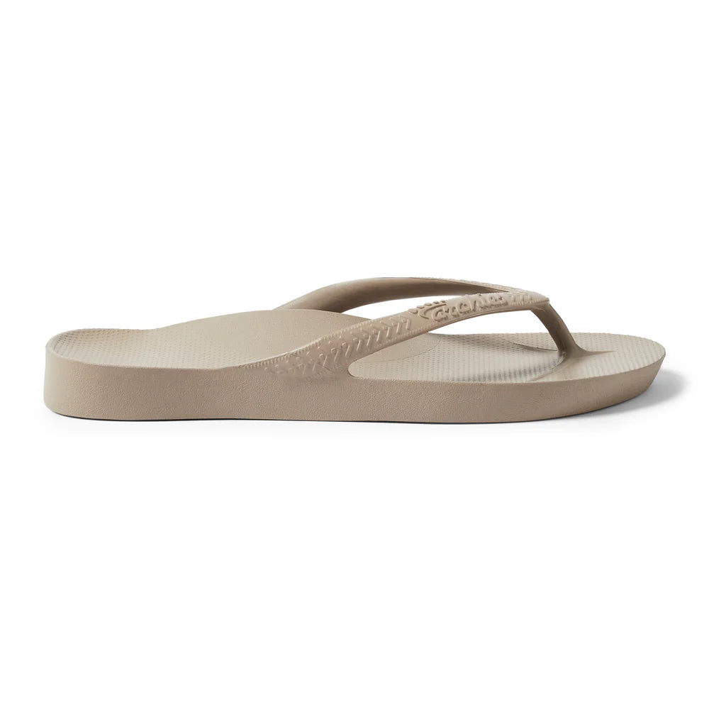 Archie Arch Support Unisex Flip Flops - Taupe TAP-HAS