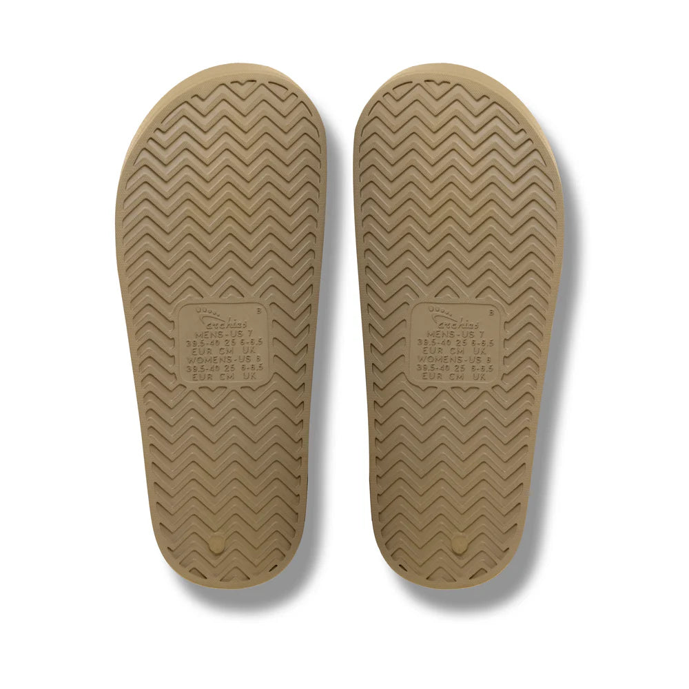 Archie Arch Support Unisex Slide Sandals - Taupe SLD-SB-TAP