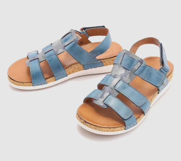Revere Women's Santorini Sandal - Denim 34SANODENW