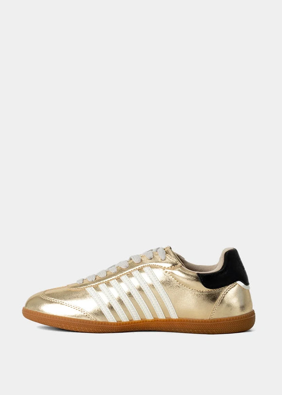 ShuShop Women's Stevie Casual Sneakers - Light Gold