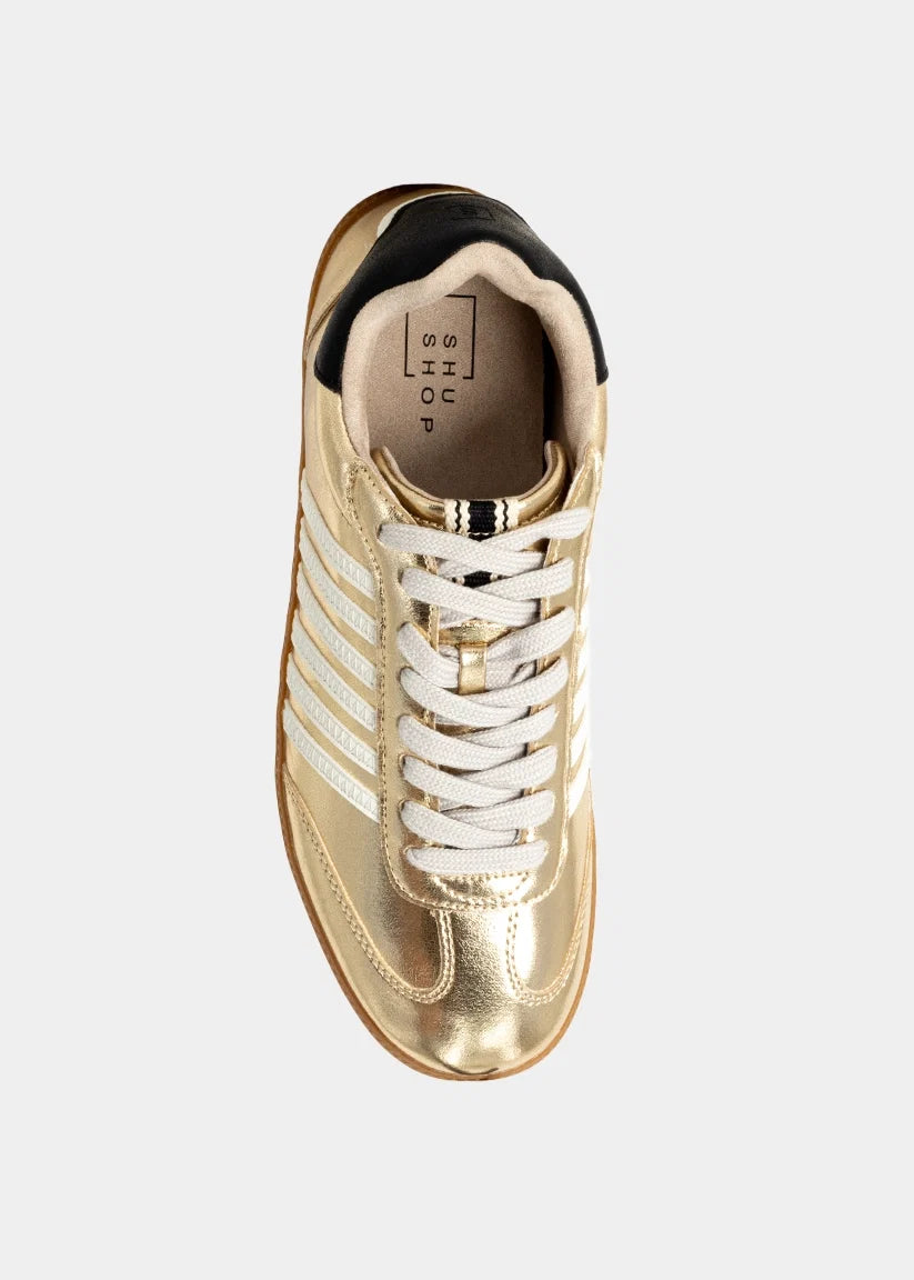 ShuShop Women's Stevie Casual Sneakers - Light Gold