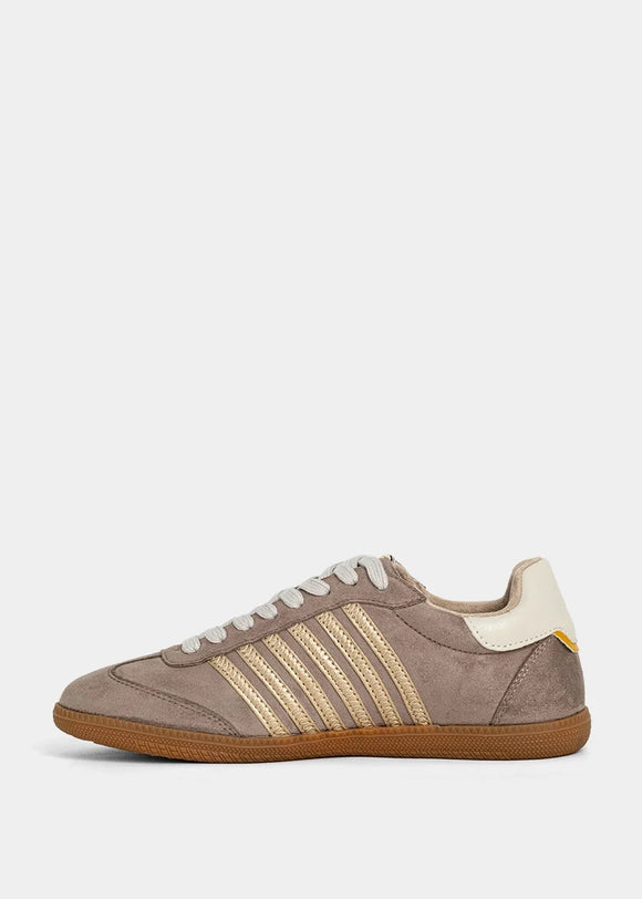 ShuShop Women's Stevie Casual Sneakers - Mink Suede 1446-294
