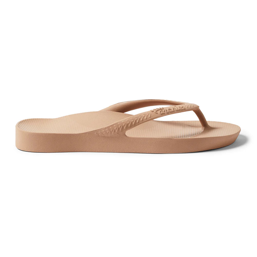 Archie Arch Support Unisex Flip Flops - Tan TAN-HAS