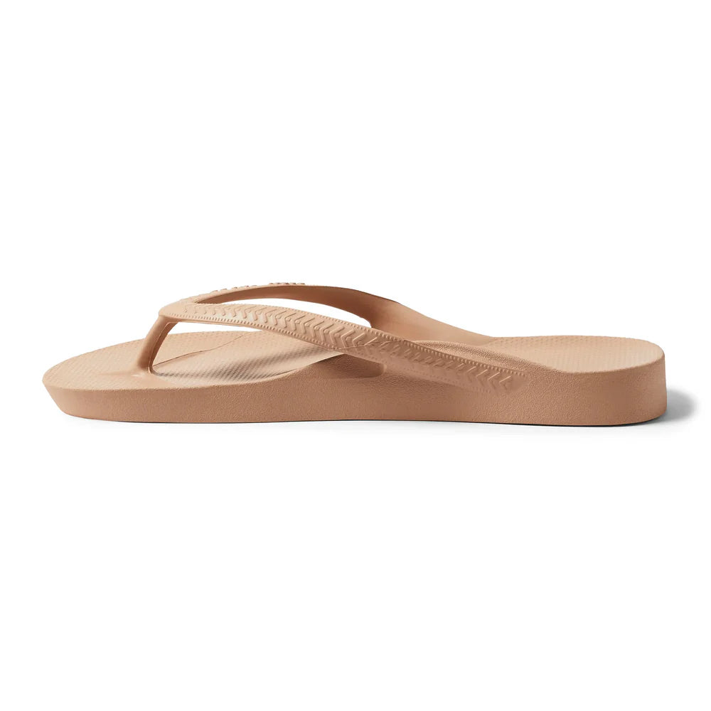 Archie Arch Support Unisex Flip Flops - Tan TAN-HAS