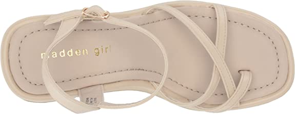 Madden Girl Women's Vaultt Wedge Sandal - Light Taupe VAUL01J1