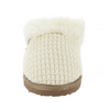 Very G Women's Sweater Fuzzy Knit Slip On Slippers - Cream VGFL0047-290