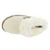 Very G Women's Sweater Fuzzy Knit Slip On Slippers - Cream VGFL0047-290