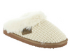 Very G Women's Sweater Fuzzy Knit Slip On Slippers - Cream VGFL0047-290