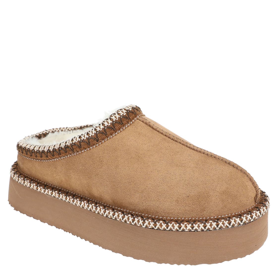 Very G Women's Christy Platform Slipper - Tan VGFL0084-251