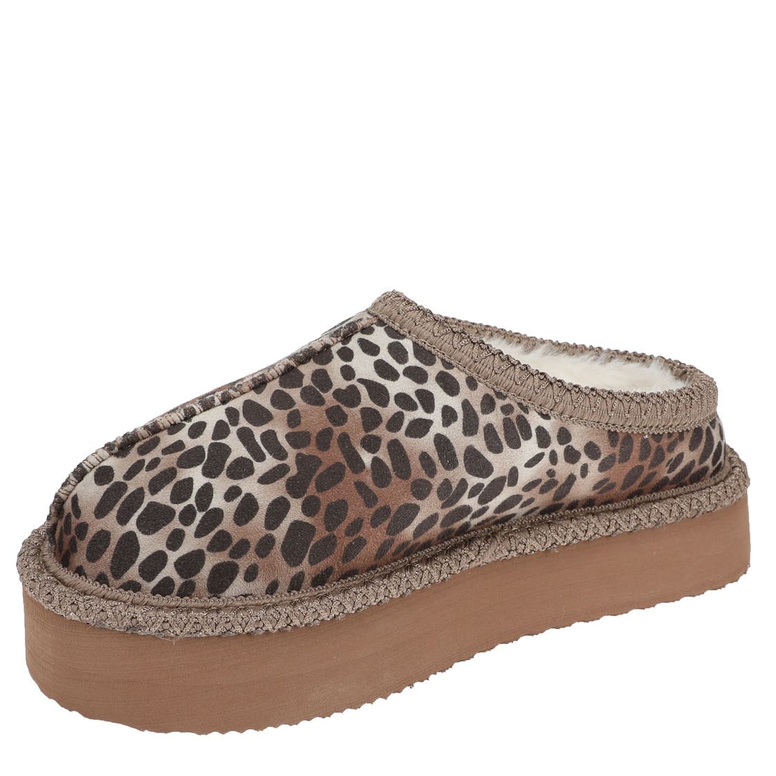 Very G Women's Christy Platform Slipper - Taupe/Leopard VGFL0084-279
