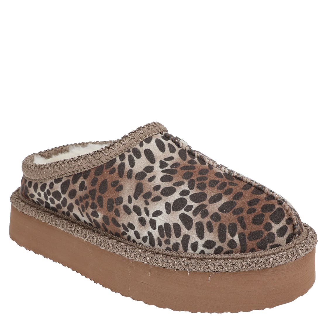 Very G Women's Christy Platform Slipper - Taupe/Leopard VGFL0084-279