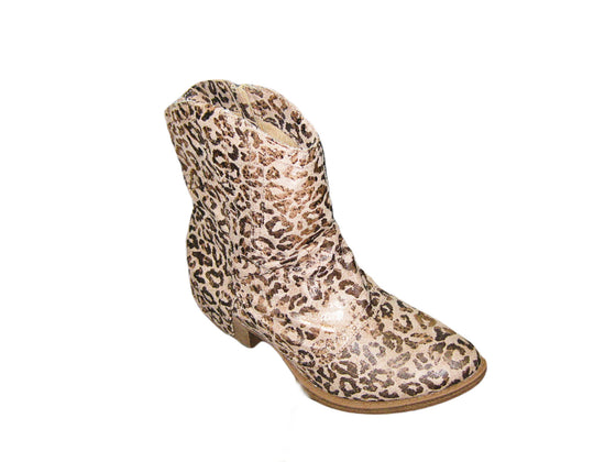 Very G Women's B Don Short Boot - Taupe Leopard VGLB0284