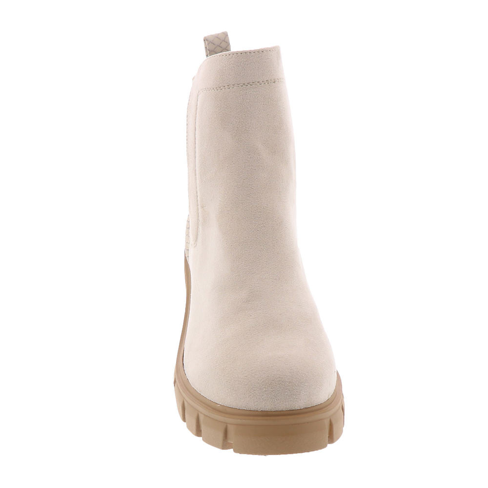 Very G Women's Dana Chunky Heel Boot - Nude VGLB0356