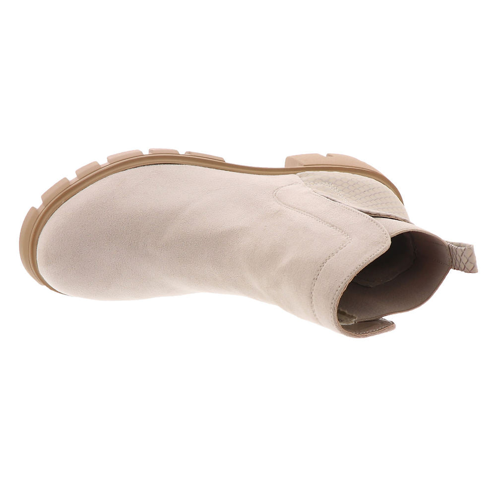 Very G Women's Dana Chunky Heel Boot - Nude VGLB0356