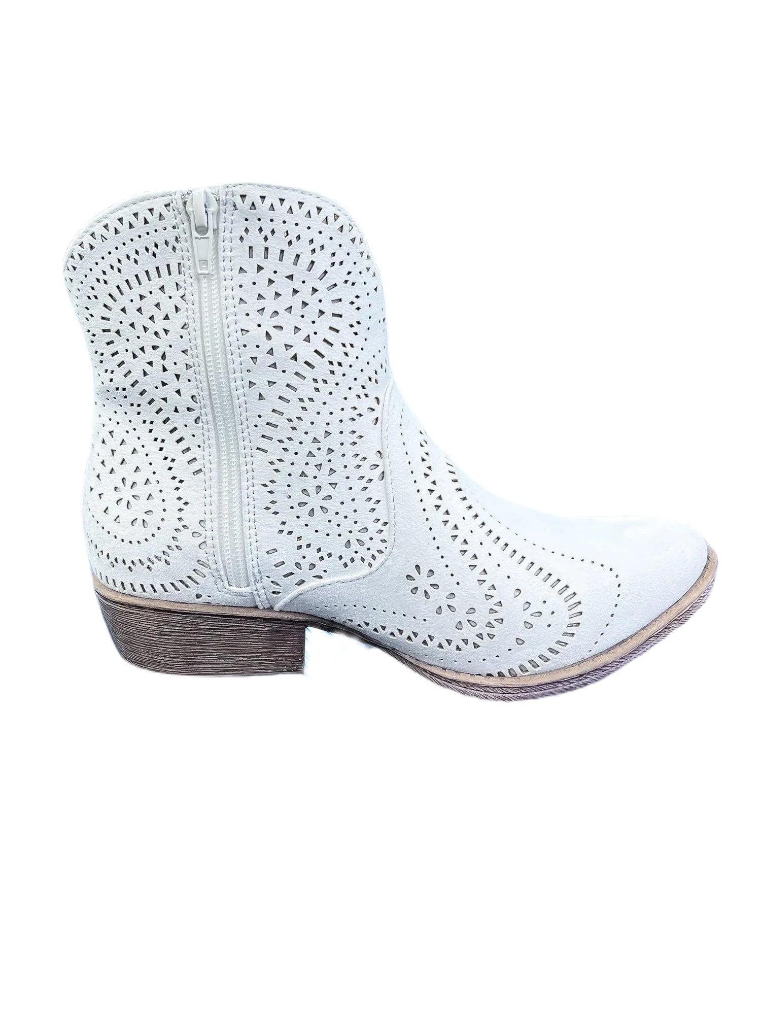 Very G Women's Zest Detailed Bootie - White VGLB0369