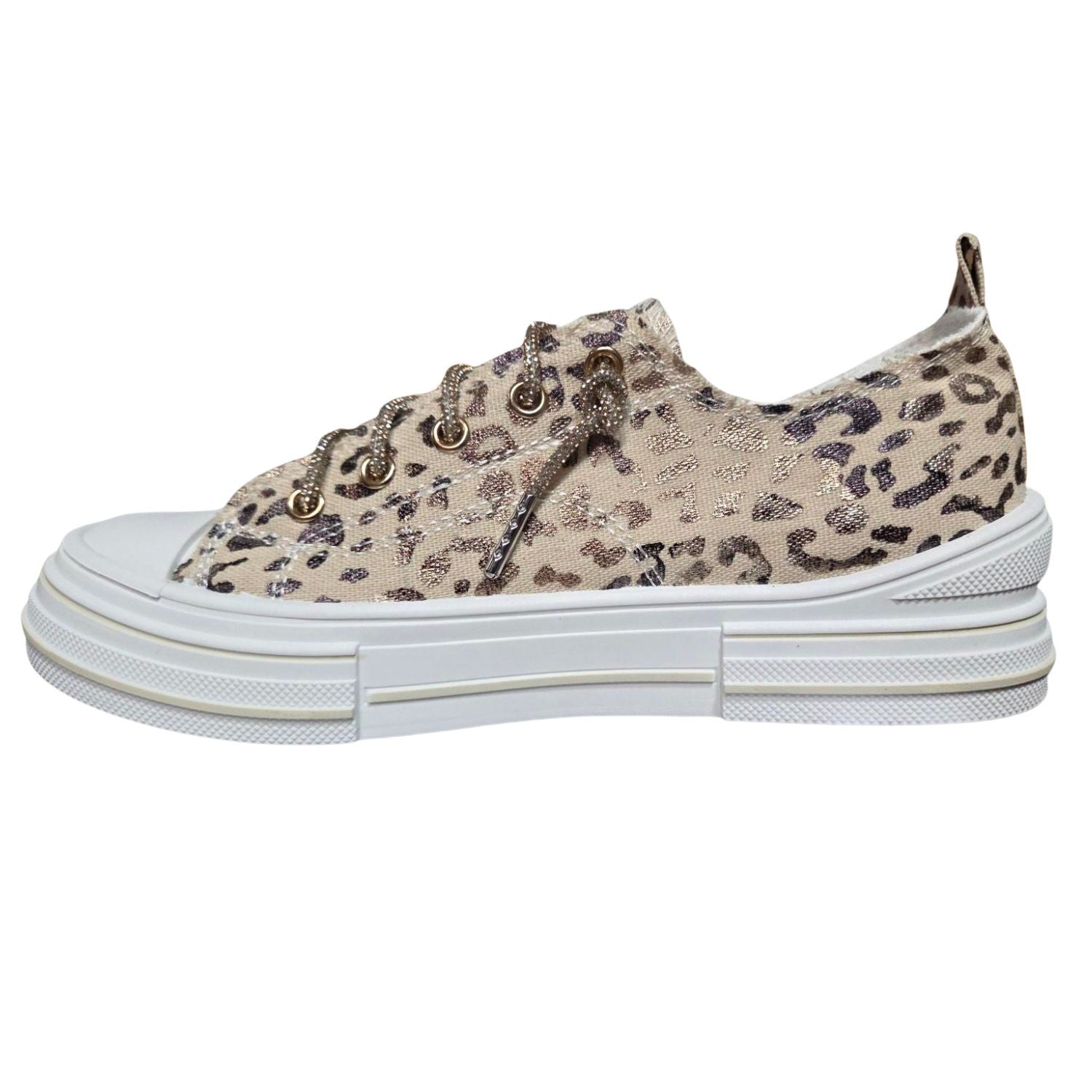 Very G Women's Aman Glitter Sneaker - Natural Leopard VGSP0292-106