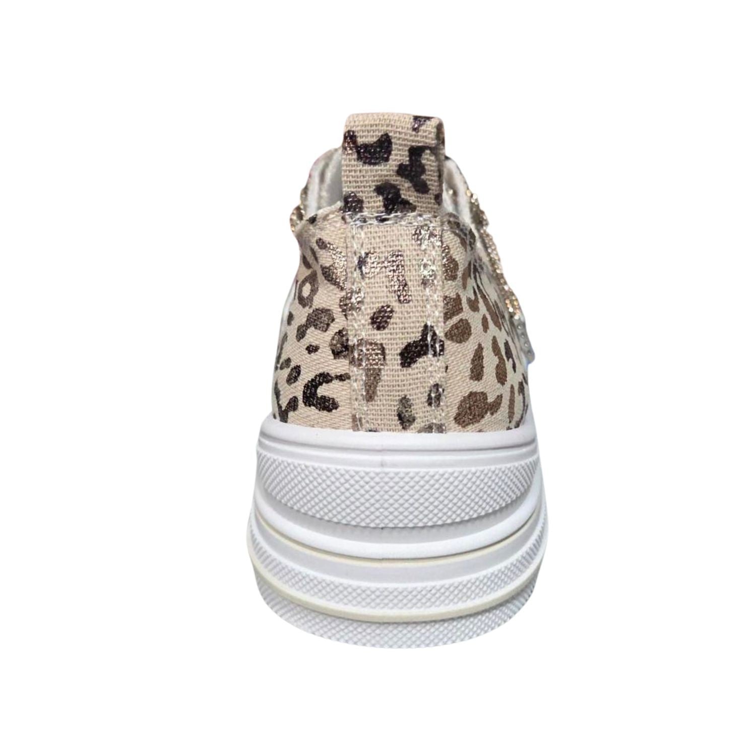 Very G Women's Aman Glitter Sneaker - Natural Leopard VGSP0292-106