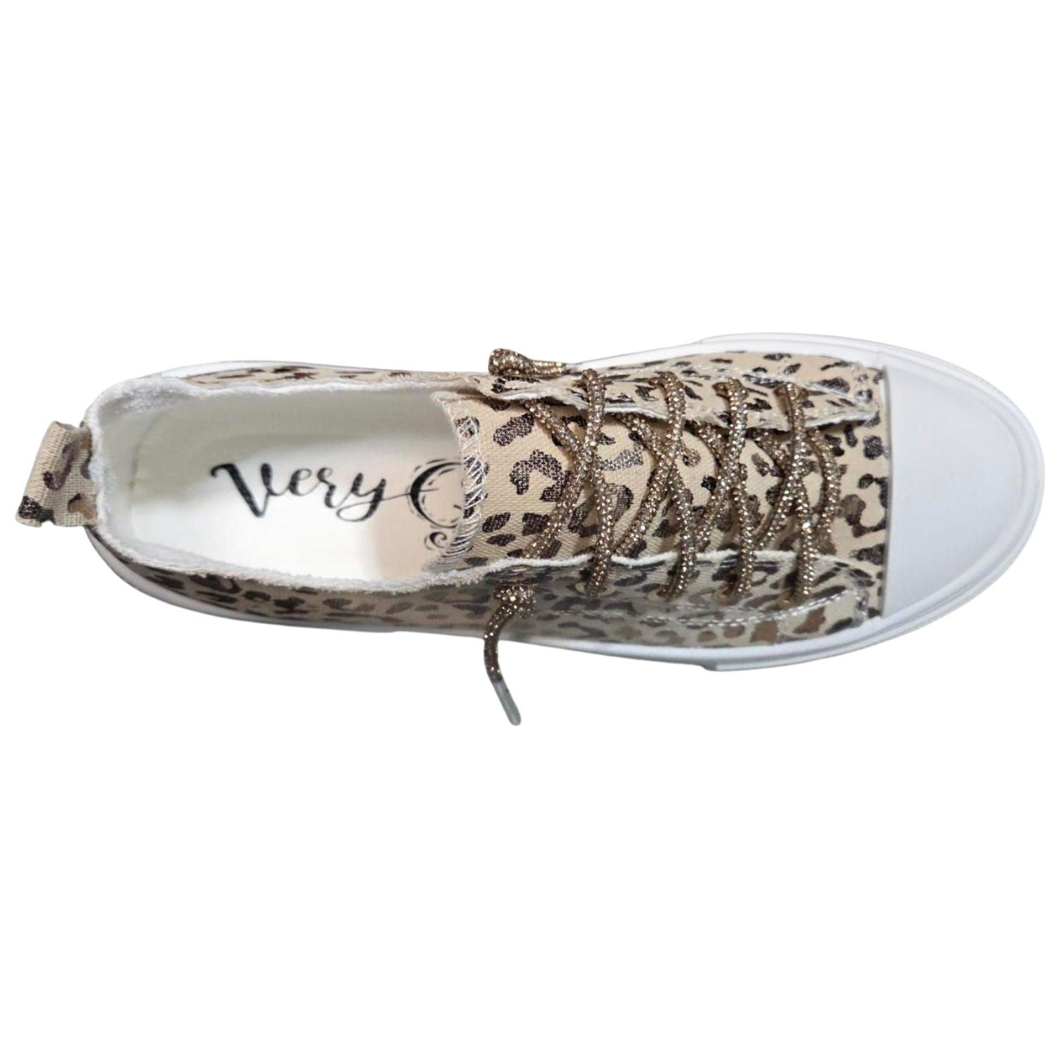 Very G Women's Aman Glitter Sneaker - Natural Leopard VGSP0292-106